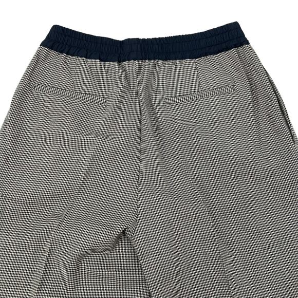 THAKOON Smocked Waist Wide Leg Pull On Trouser Brown Combo Houndstooth Sz 6 NEW - Picture 9 of 15